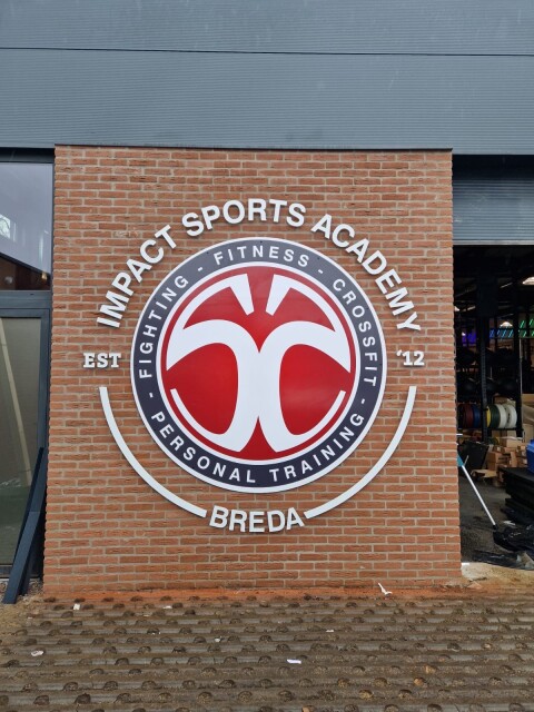Gevelreclame Impact Sports Academy Breda