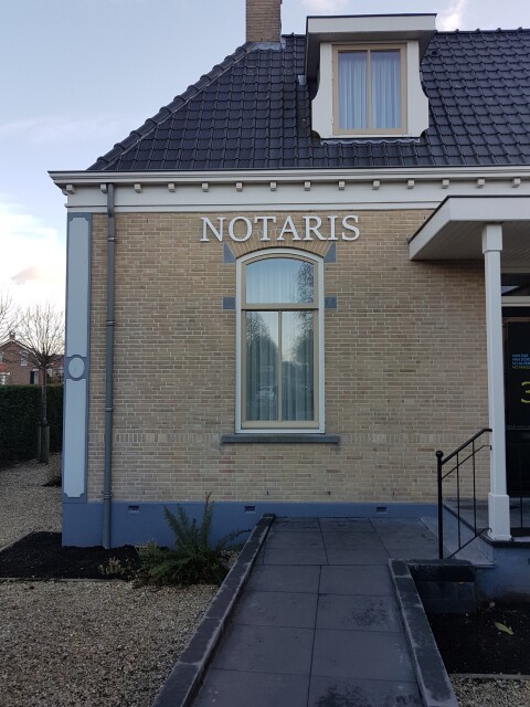 Gevelreclame notaris