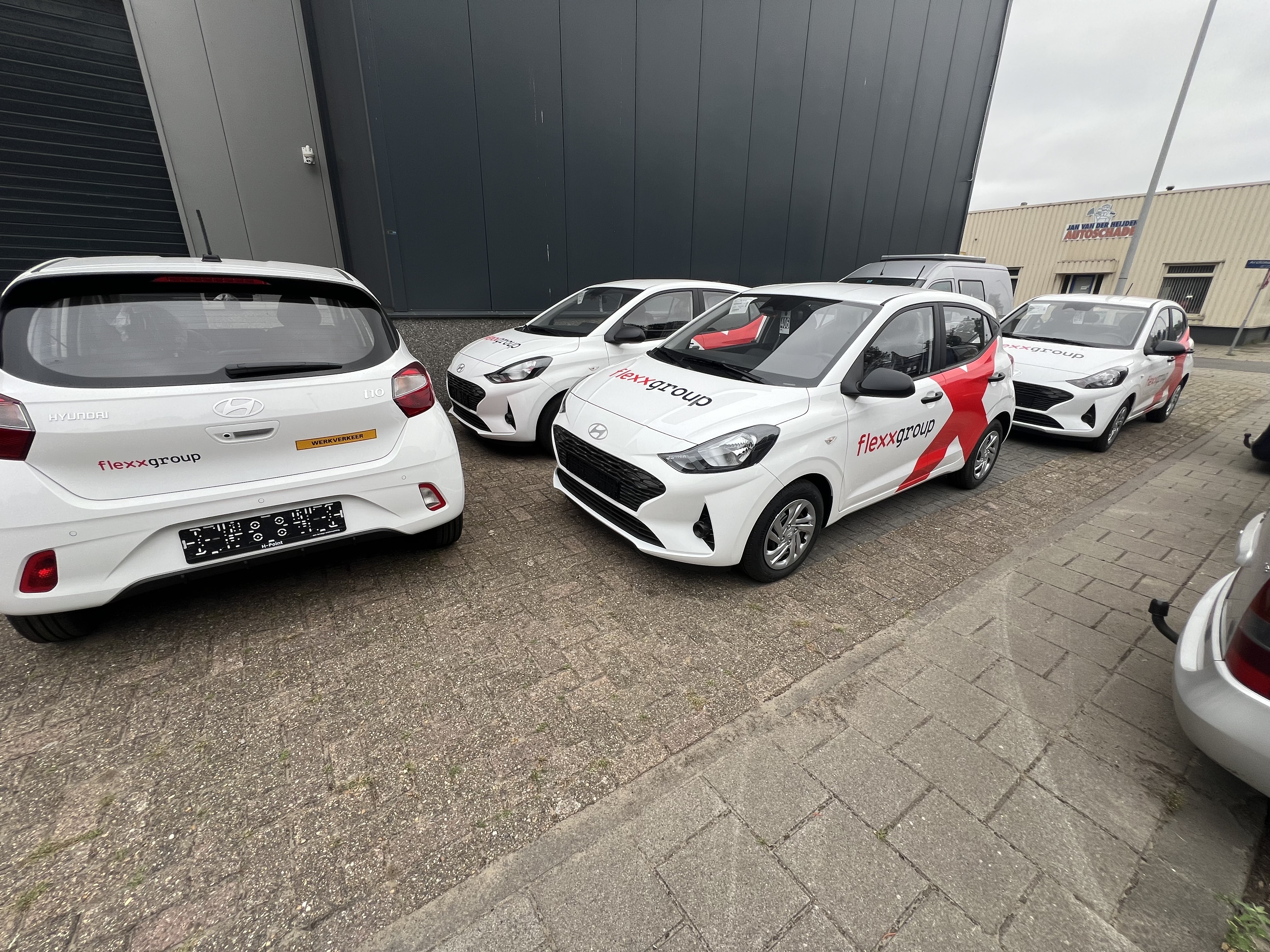 Wagenpark belettering Flexxgroup